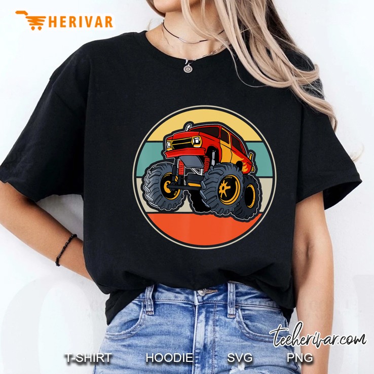 Monster Trucks Retro Ladies Tee