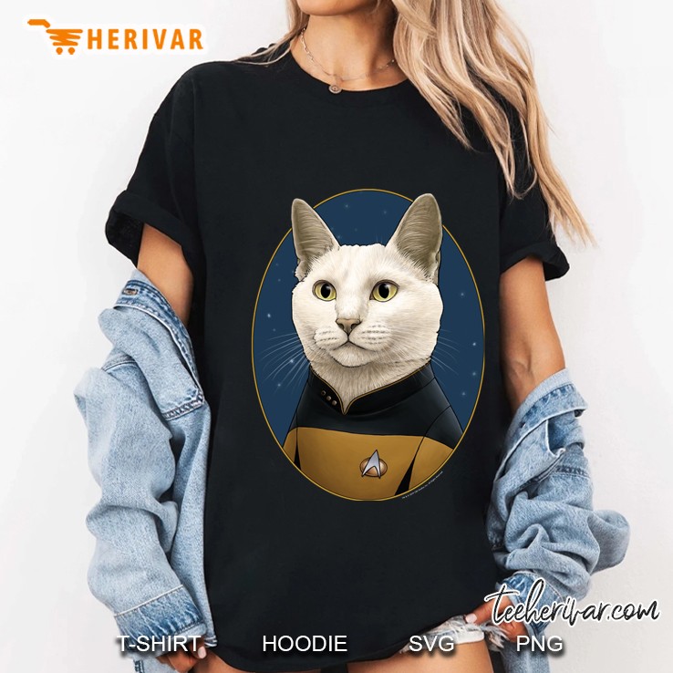 Star Trek Data Cat Formation Classic Ladies Tee
