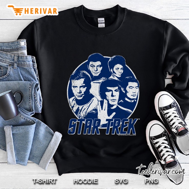 Star Trek Original Series Distressed Portrait Classic Sweatshirt
