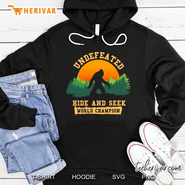 Undefeated Hide And Seek World Champion Bigfoot Classic Hoodie