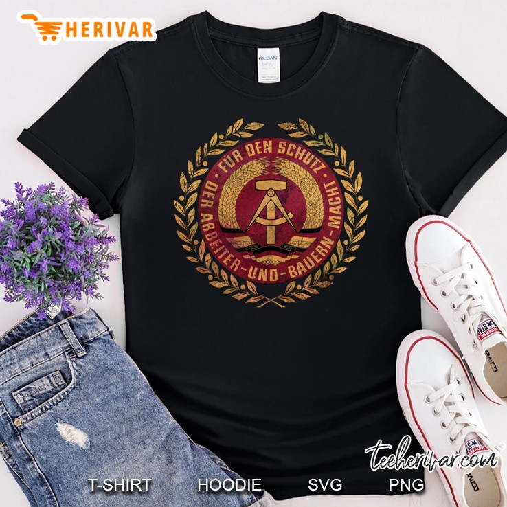 Vintage Ddr Coat Of Arms Active Shirt