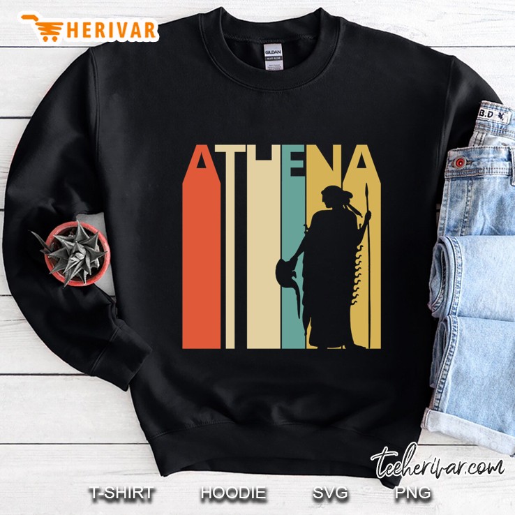 Vintage Retro Goddess Athena Slim Fit Sweatshirt