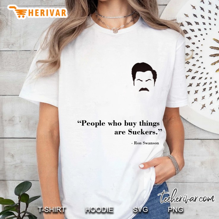 People Who Buy Things Are Suckers. Slim Fit Hoodie