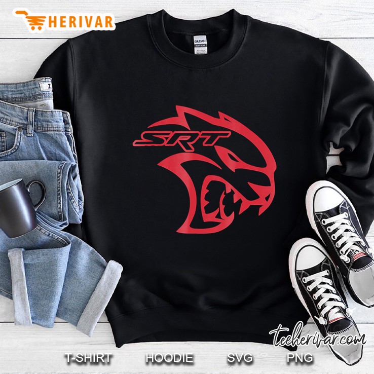 Awesome Srt Hell Cat Dodge Red Sweatshirt