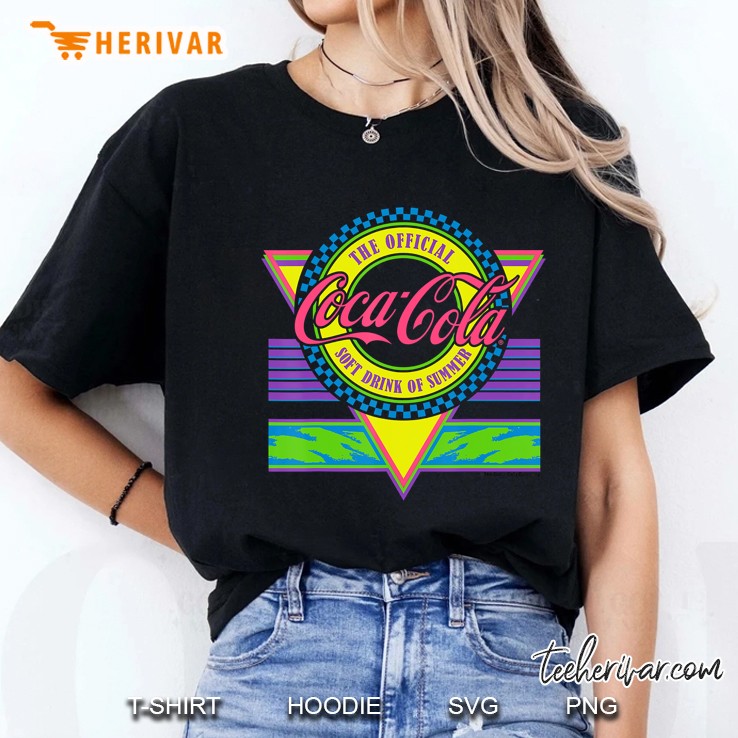 Coca-Cola The Official Soft Drink Of Summer Retro Logo Ladies Tee