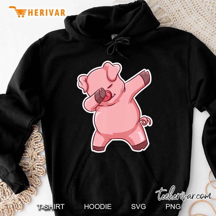 Dabbing Pig Butcher Tshirt Funny Farmer Hoodie