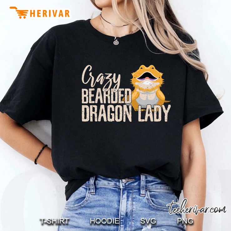 Funny Beardie Mom Crazy Bearded Dragon Lady Hoodie