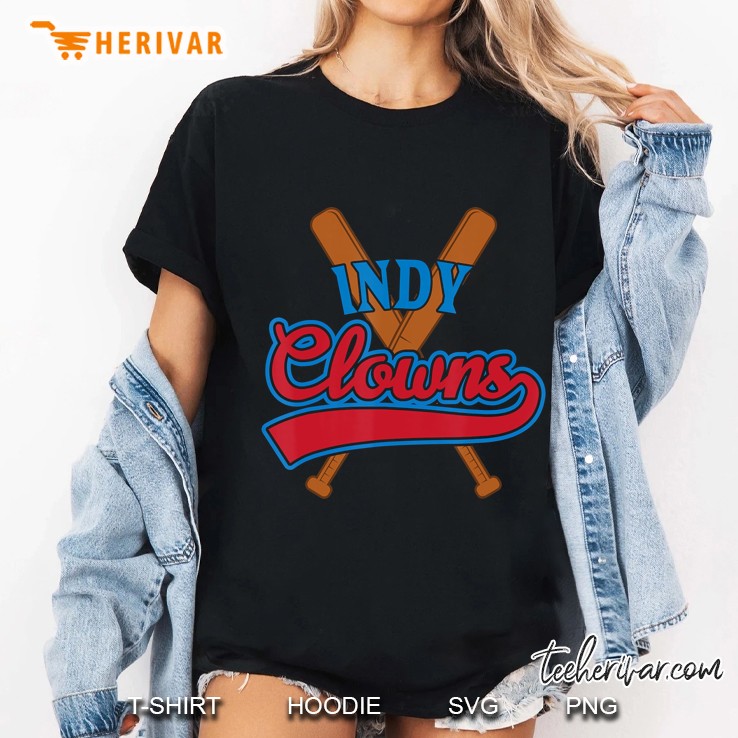 Indianapolis Clowns Retro Indy Baseball Fan Gift Idea Ladies Tee