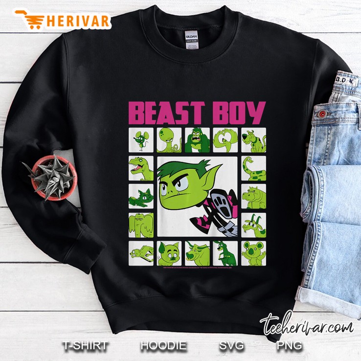 Kids Dc Comics Teen Titans Go! Beast Boy Box Up Sweatshirt