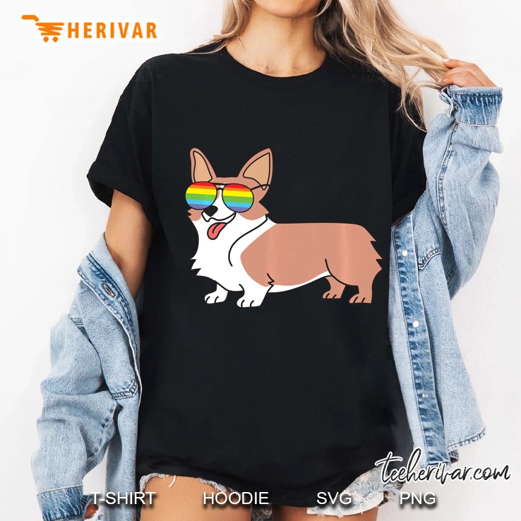 Lgbt Gay Pride Corgi Owner Ladies Tee