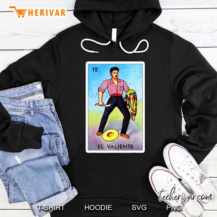 Lottery Gift Grunge Version - Mexican Lottery El Valiente Hoodie