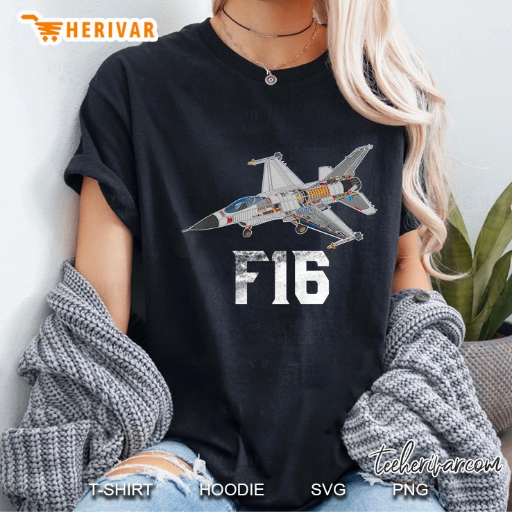 Military Aircraft F-16 Falcon Pilot Gifts Usaf Tee Hoodie