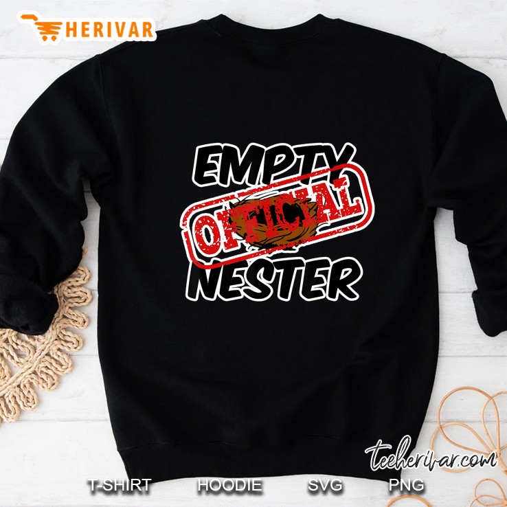 Official Empty Nester Bird Nest Clipart Sweatshirt