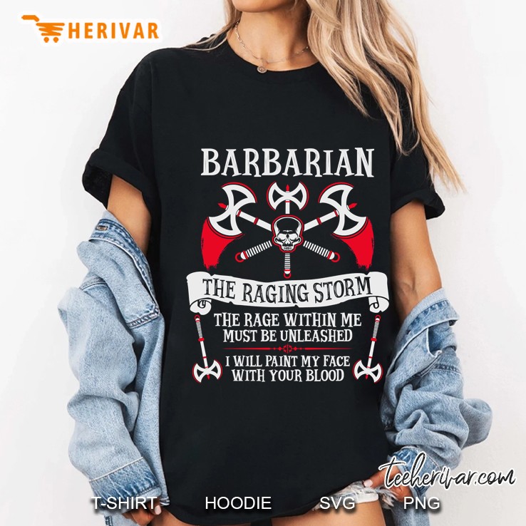 Barbarian, The Raging Storm - Dungeons & Dragons (White) Ladies Tee