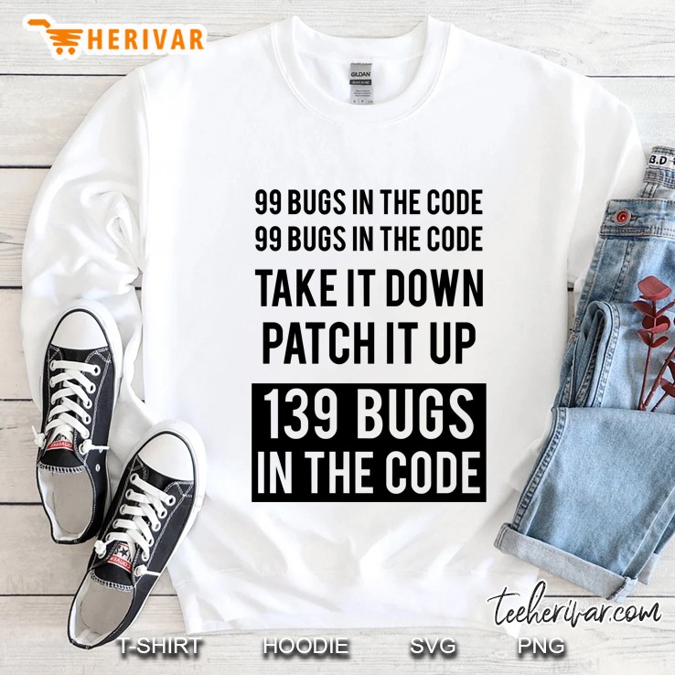 Funny Programmer Hack - 99 Bugs In The Code Tee Mugs