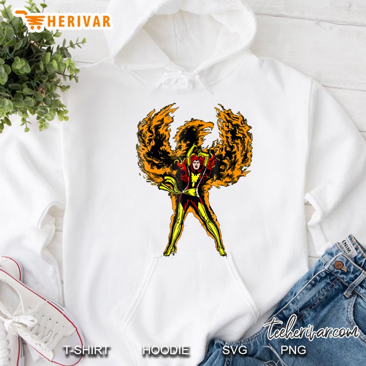 Marvel X-Men Dark Phoenix Fire Classic Graphic Hoodie