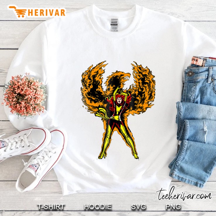Marvel X-Men Dark Phoenix Fire Classic Graphic Sweatshirt