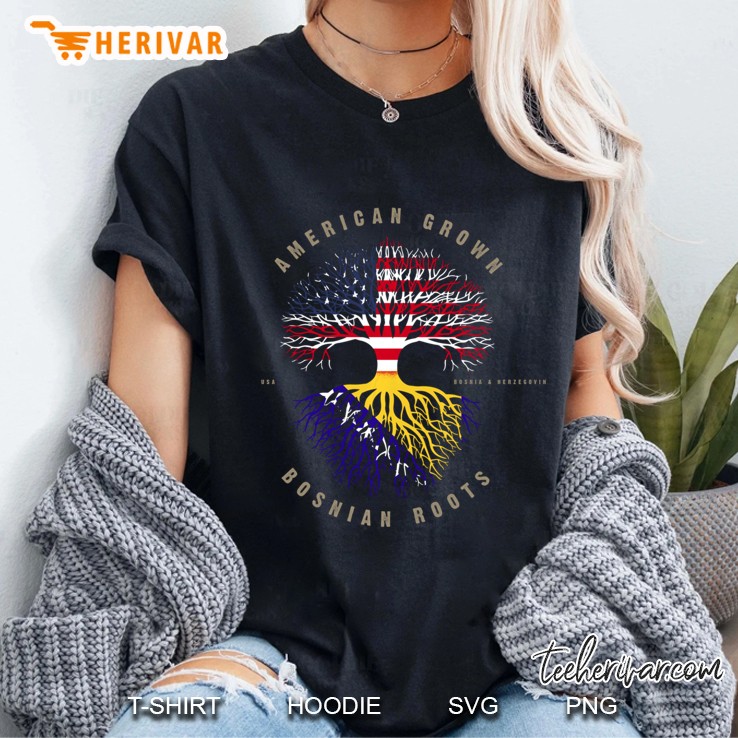 American Grown Bosnian Roots Bosnia & Herzegovina Pullover Hoodie