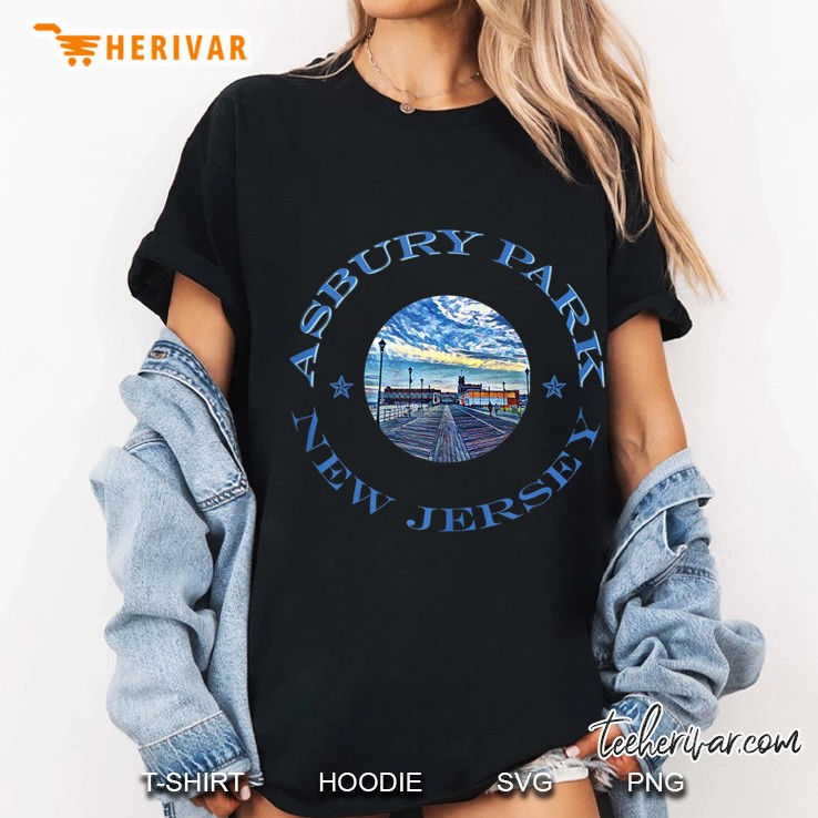 Asbury Park, New Jersey - Boardwalk, Beach Tank Top Ladies Tee