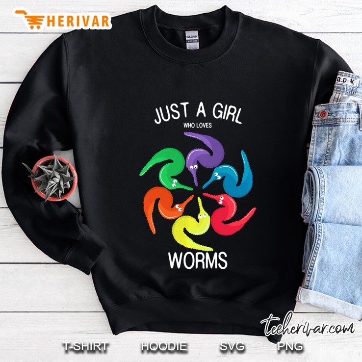 Just A Girl Who Loves Worms On A String Pullover Mugs