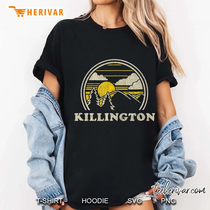 Killington Vermont Vt Vintage Hiking Mountains Tee Ladies Tee