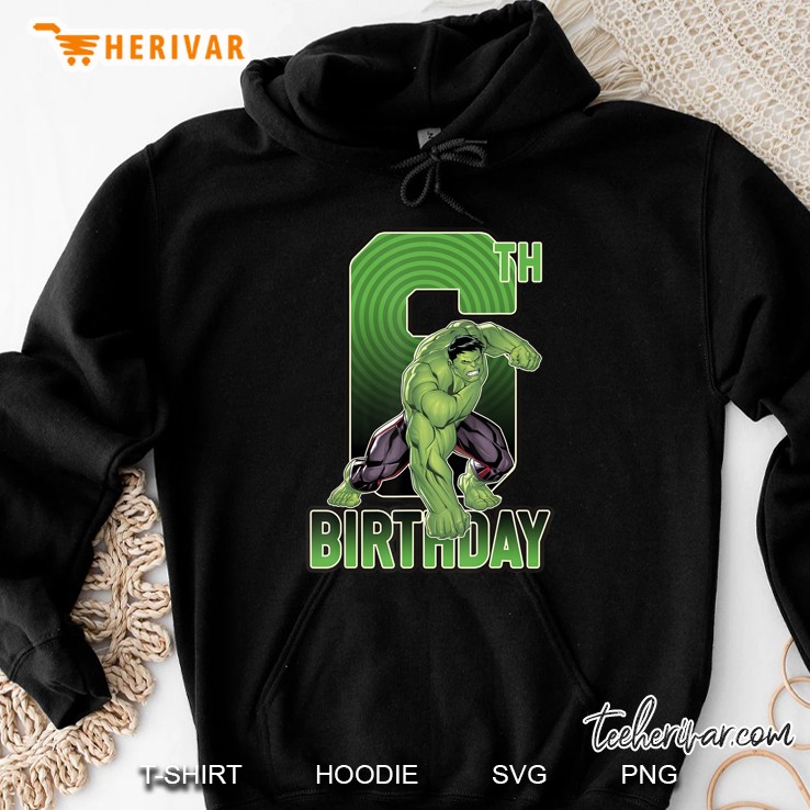 Marvel Hulk Smash 6Th Birthday Graphic Hoodie