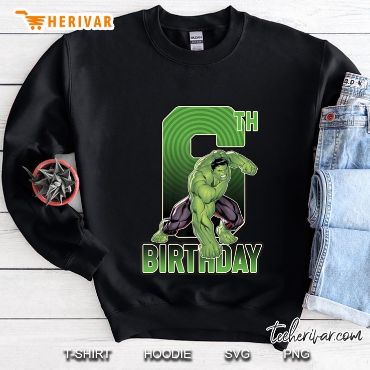 Marvel Hulk Smash 6Th Birthday Graphic Sweatshirt