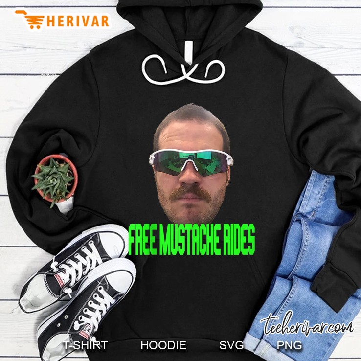 Mens Free Mustache Ride Tank Top Hoodie