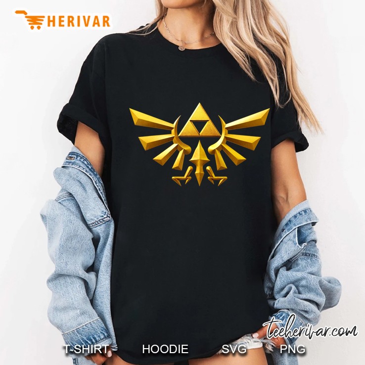 Nintendo Zelda Hyrule Crest Iconic Golden Triforce Hoodie