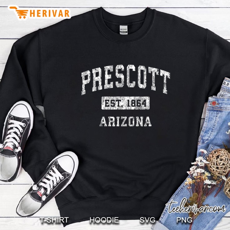 Prescott Arizona Az Vintage Established Sports Design Sweatshirt