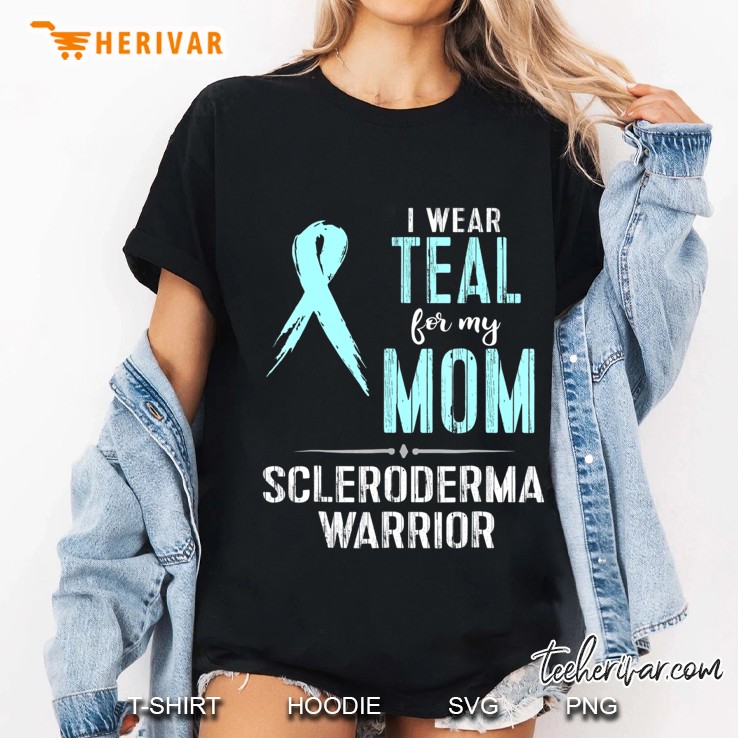 Scleroderma Awareness Tshirt My Mom Scleroderma Warrior Ladies Tee