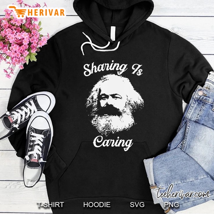 Sharing Is Caring Karl Marx Socialist Graphic Tee Shirt Mugs