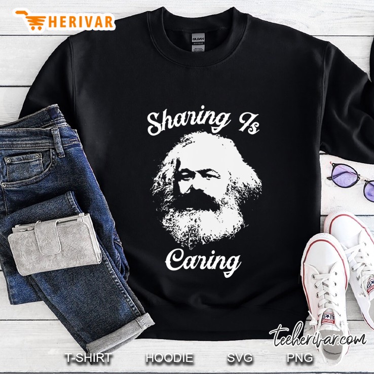 Sharing Is Caring Karl Marx Socialist Graphic Tee Shirt Mugs