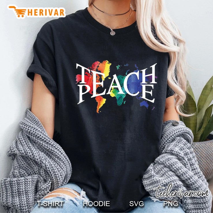 Teach Peace For Teachers And Educators Ladies Tee