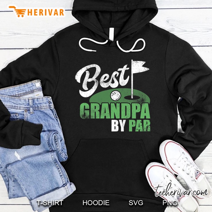 Best Grandpa By Par Golf Sport Grandad Grandfather Hoodie