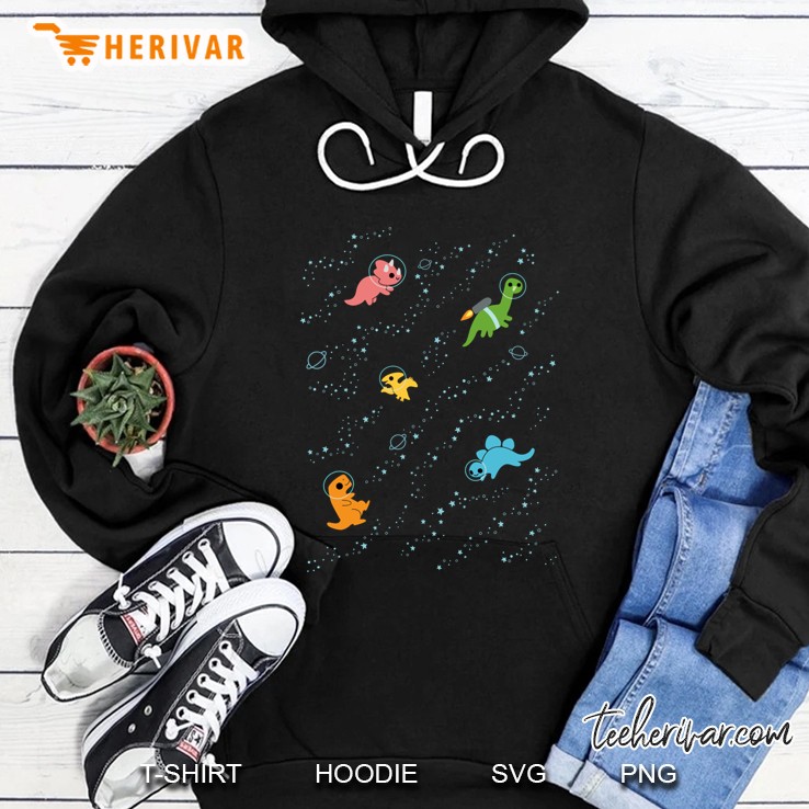 Dinosaurs In Space Hoodie
