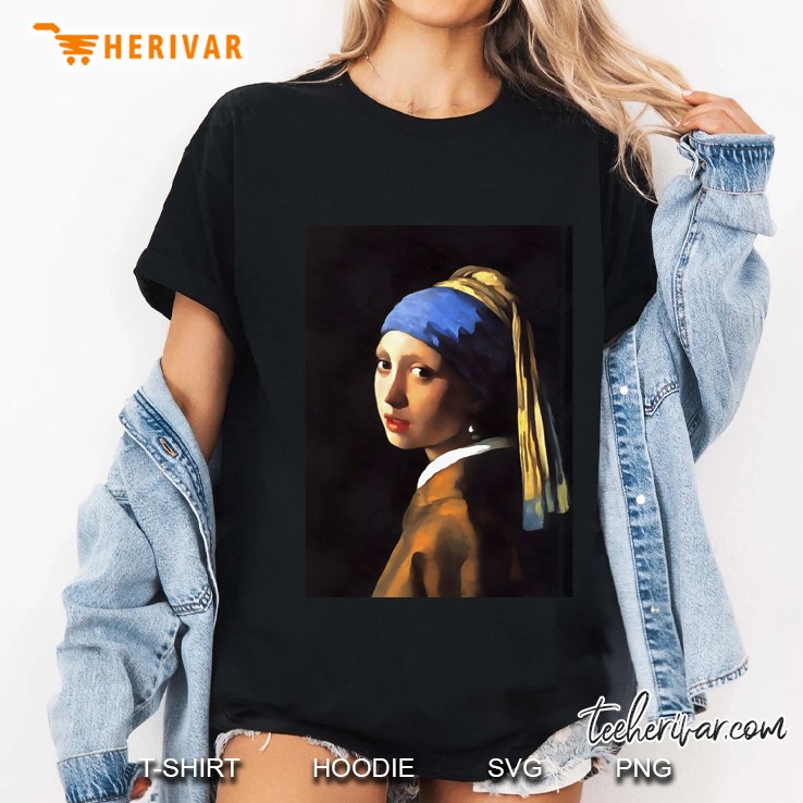 Girl With A Pearl Earring After Johannes Vermeer Hoodie