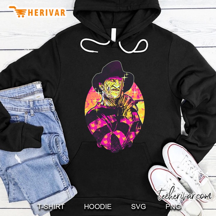 Neon Horror Freddy Classic Hoodie
