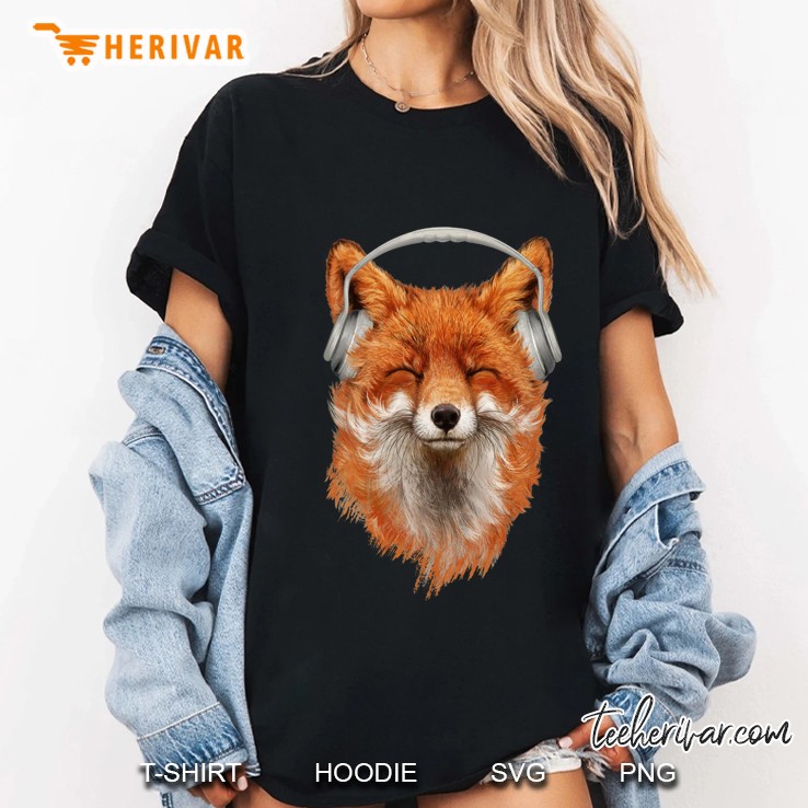 Smiling Musical Fox Hoodie