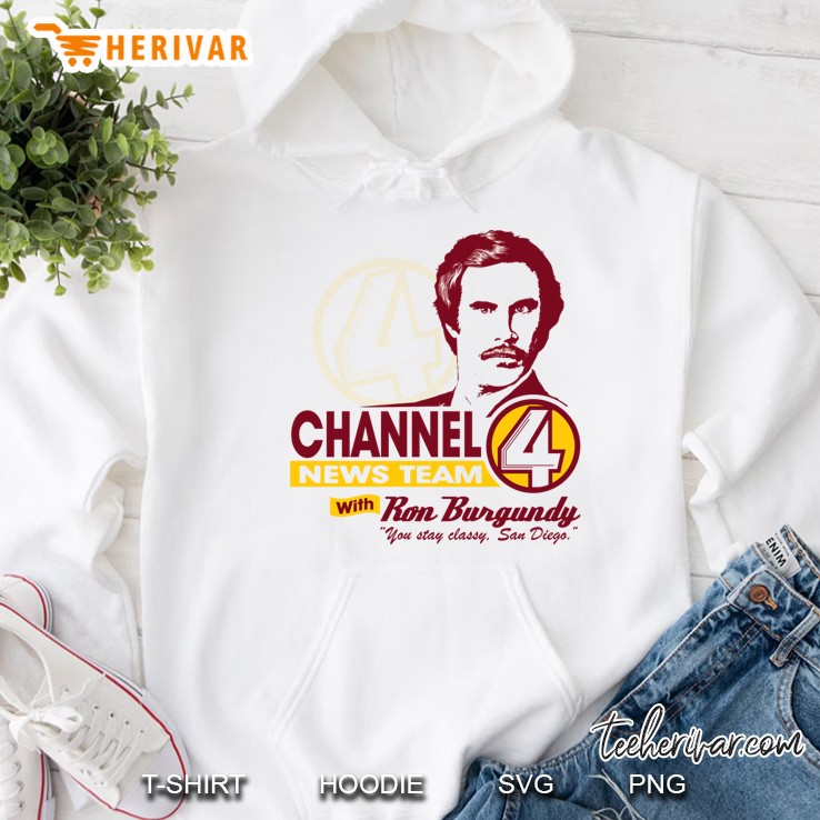 Channel 4 News Team With Ron Burgundy! Hoodie