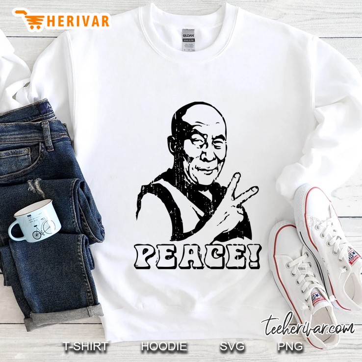 Dalai Lama Peace Sign Sweatshirt