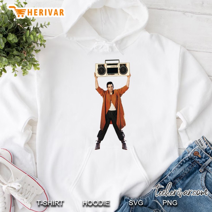 Say Anything John Cusack Holds Up A Boombox Boom Box Lloyd Dobler And Diane Court Ione Skye Peter Ga Hoodie