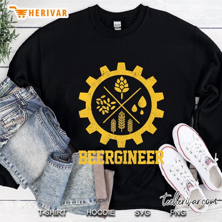 Beergineer Homebrew Home Brewing Craft Beer Brewer Gift Sweatshirt