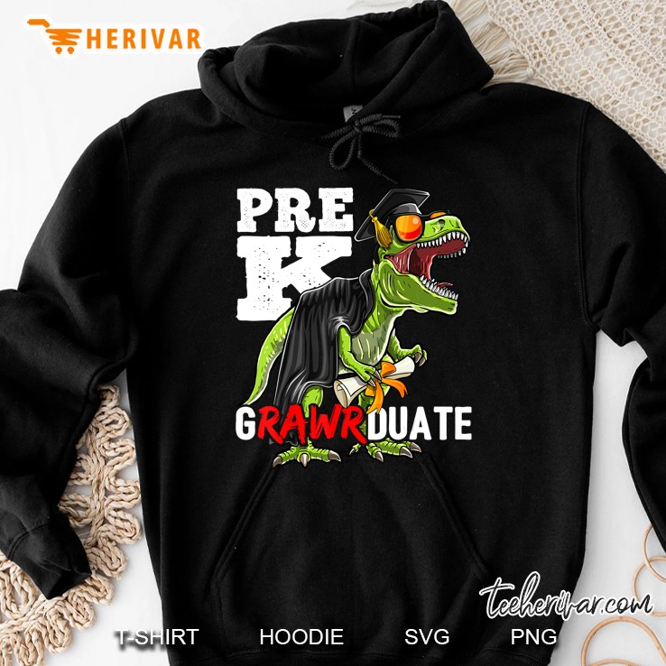 Pre-K Grawrduate Dinosaur Graduation Cap Gown Hoodie