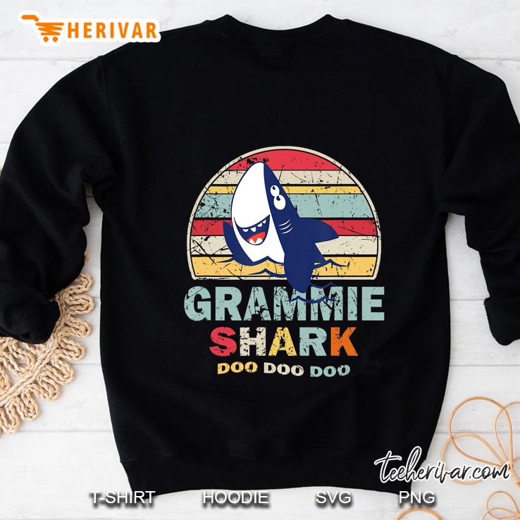 Vintage Grammie Shark Shirt Fathers Day Gift For Men Women Sweatshirt