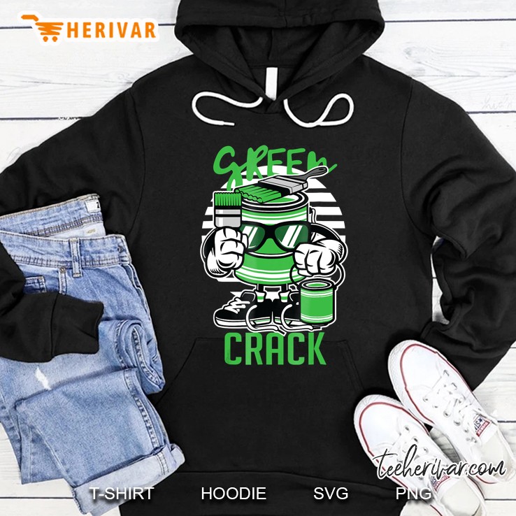 Weed Strain Cartoon Characters, Green Crack Hoodie