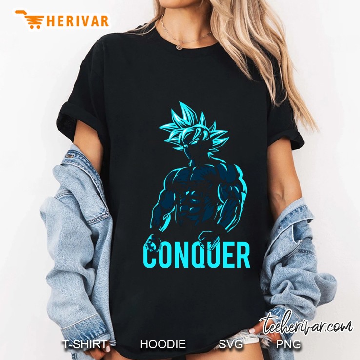 Conquer - Goku Super Saiyan God Blue Hoodie