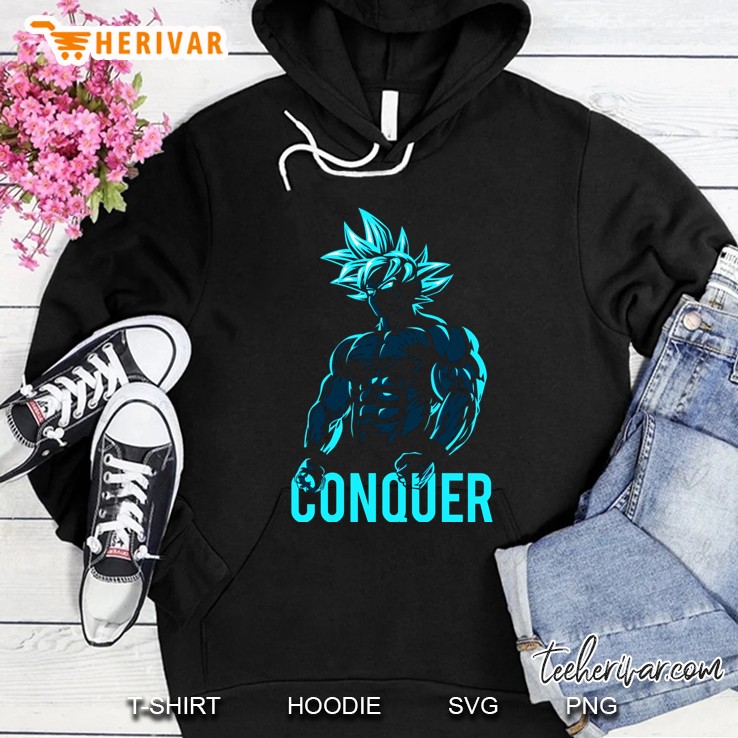 Conquer - Goku Super Saiyan God Blue Mugs