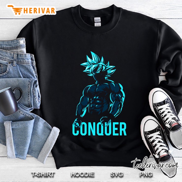 Conquer - Goku Super Saiyan God Blue Mugs