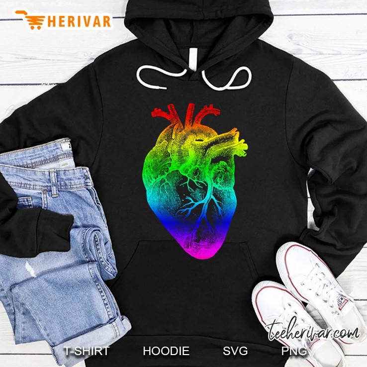 Rainbow Heart Hoodie